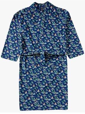 Polo Ralph Lauren Scenic Island Printed Long Sleeve Woven Robe size L/XL NEW